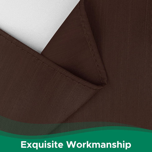 Biscaynebay Wrap Around Bed Skirts for Queen Beds, 15" Drop, Brown Adjustable Elastic Dust Ruffles