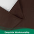 Biscaynebay Wrap Around Bed Skirts for Queen Beds, 15" Drop, Brown Adjustable Elastic Dust Ruffles