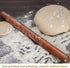 Aisoso French Rolling Pin, 17.7 Inches Wood Rolling Pin for Baking, Extra Long Thickened Dough Roller for Pastry