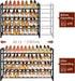 4-Tier Closet FAVOOSTY Expandable Shoe Rack, Adjustable Shoe Shelf Storage Organizer Space Saving Metal Free Standing