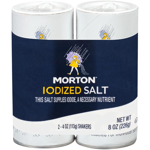 Morton Iodized Salt Shakers, 2 Count