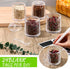6 (8 oz,Clear) Tioncy Pcs Ice Cream Bar Supplies Sugar Bowls with Lid and Spoon Acrylic Candy Dispenser Party Bar Hot