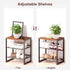CHEMPFR 3-Tier Entryway/Closet/Dorm 16.5x11.8x19.8 Inches Narrow Shoe Rack, Slim Space-Saving Shelf with Decorative