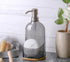 17oz Countertop Clasin Home Kitchen Soap Dispenser with Sponge Holder, Refillable Acrylic Dish Soap Dispenser