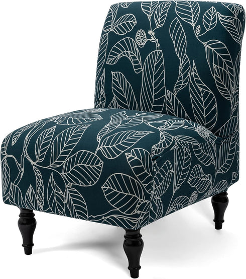 Liykimt Armless Accent Chair Cover Slipcover,Slipper Chair Stretch Spandex Removable for Armless