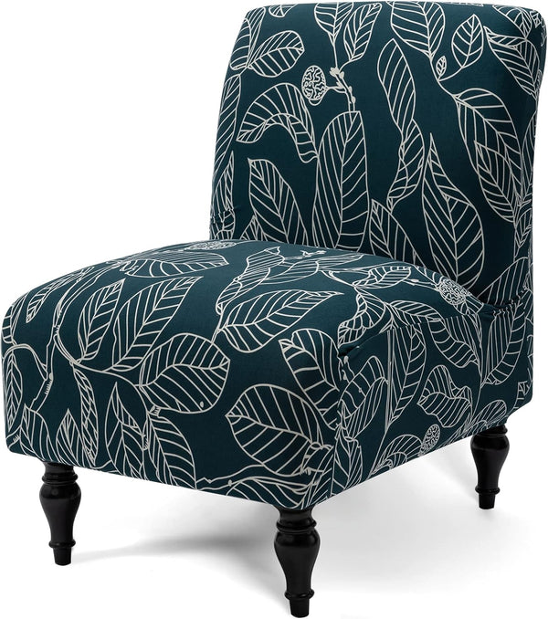 Liykimt Armless Accent Chair Cover Slipcover,Slipper Chair Stretch Spandex Removable for Armless