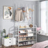 Rack,3-in-1 5-Tier 8 hooks,20-25 UDEAR Entryway Coat Hall Tree Multifunctional Storage Shelf with Shoe Bench and Pairs