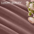 W52 L90, 2 StangH Mauve Rose Velvet Curtains for Bedroom, Nursery Girls Home Decor Room Darkening Thermal Insulated