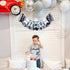 Rweseo 2nd Two Fast Birthday Party High Chair Banner - Racing High Chair Banner, Blue Birthday Bunting,Blue Vintage