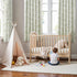 JINCHAN 95% 63 Inches 2 Blackout Nursery Curtains Long, Bunny Woodland Toile Easter Decor Curtains Sage Green on Beige