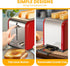 Simple Deluxe 2-Slice Toaster, Red, 6 Browning Settings, 3 Functions, Extra Wide Slot & Removable Crumb Tray