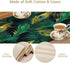 13x36 inches Peacock Table Runner Green Feathers Pattern Table Runner Table Cloth Decoration Dresser Garden Farmhouse