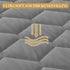 Twin Quilted Fitted Waterproof Mattress Pad, Breathable Premium Soft Filling Protector, 8-21 Inches Deep Pocket (Grey)
