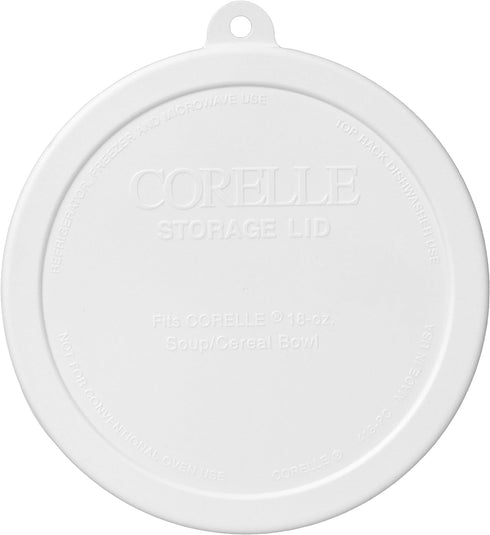 Corelle 418-PC White Cereal Bowl Plastic Lid (2-Pack) by Corelle