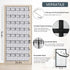 Hualleko 40-Pocket Over the Door Shoe Organizer - Large Mesh Pocket Hanging Shoe Organizer,Behind the Door Shoes