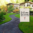 Wine Garden Flag - Welcome Hope You Brought Wine & Dog Treats Garden Decor
