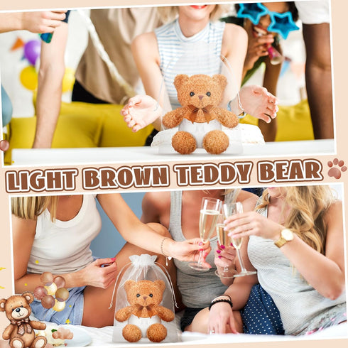 Seenelling 8 Sets Bear Blindfolded Diaper Changing Baby Shower Games Boys Girls Baby Dolls Diapers for Bridal Shower