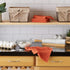 Set, 12x12, 6 DII Basic Terry Collection Solid Windowpane Dishcloth Spice, Piece
