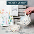 14.5 oz Set, Set, Summer 1 Count, Pavilion Gift Company - Happiness Ceramic Teapot and Tea Cup Watercolor Floral Tea