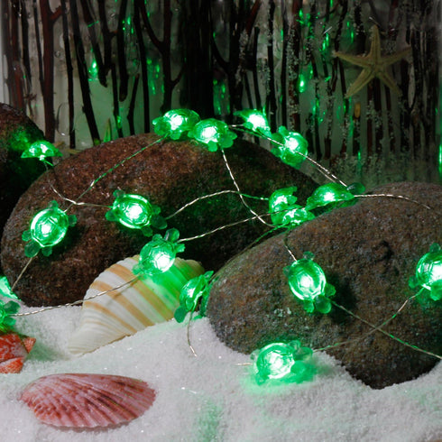 Turtle String Lights, Impress Life 10 ft LED Silver Wire with 40 LEDs and Remote for Indoor/Outdoor