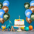 Gone Fishin' Party Balloons (6 pcs.) - 12" Latex Balloons in 3 Vibrant Colors with Largemouth Bass Print