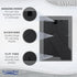 Icona Bay 4x6 Picture Frames, 3 Pack, Cloudy White Cape Cod Style Photo Frames for Table Top or Wall Mount