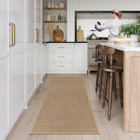 2x5 Lahome Noe Farmhouse Kitchen Runner, Entryway Runner Rug Non Slip for Entryway Indoor Washable Carpet for Hallway
