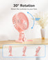 USB Desk Fan, Small Fans with CVT Variable Speeds, Quiet Portable Mini Personal Table Fan for Home Office