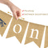 Rainlemon 1st Jute Burlap Airplane Theme One High Chair Banner Boy Birthday Party Highchair Decoraiton