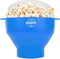 Popco Silicone Popcorn Maker - Microwave Popcorn Popper with Handles, 15-Cup Capacity - Light Blue