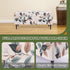 Large,83 FUANGUI Ottoman Cover Stretch Storage Ottoman Bench Slipcover Printed Folding Storage Bench Ottoman Cover