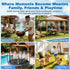 Mellbree 45FT/14M, 12 Nozzles 3/4" Misters for Outside Patio Pre-Assembled Misting Cooling System with Brass & Adapter