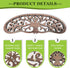 LkNNYY8 11 25 40 Inch Rustic Herb Drying Rack Hanging,Wooden Tree of Life Dried Herb Flowers Rack Wall Art,Home Kitchen