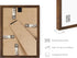 4x6 HAUS AND HUES Walnut Oak Frame - Wooden Poster Display, Rustic Natural Design