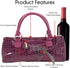 Trendy Women’s Wine Clutch Bag (Thermal Insulated) | Holds 750mL Red & White Bottles | Incl. Portable Waiter-Style