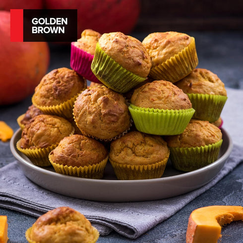 Stock Your Home Disposable Muffin Tins, 20-Count 6-Cup Standard Size Foil Muffin Pans for Baking, Parties, Holidays