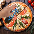 Stainless Steel Motorcycle Pizza Cutter, Novelty Two-Wheel Pizza Slicer with Non-Stick Coating, Kitchen Gadget