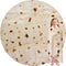 CASOFU Burritos Tortilla Throw Blanket - Funny Taco Food Blanket, 285 GSM Soft Flannel, 47 inches, Beige