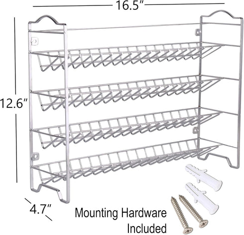 SWOMMOLY 36 396 Set, Countertop, Spice Rack Organizer with Empty Square Spice Jars, Spice Labels with Chalk Marker