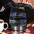 Megachef Stainless Steel Light Up Tea Kettle, 1.7L Clear Glass