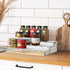 Simple Houseware 3 Tier Spice Shelf For Countertop Cabinet Storage Organizer, Clear