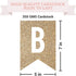 Pre-strung Happy Birthday Banner, Gold Glitter Birthday Party Banner, No DIY, 6 ft Strands
