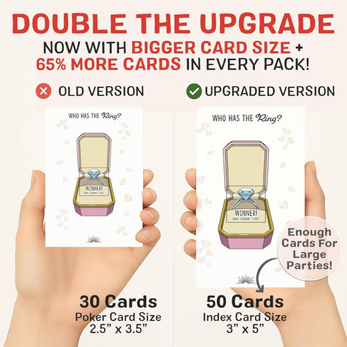 Who Has The Ring Bridal Shower Scratch Off Game - Hilarious Losing Phrases on Ticket Cards for 30 Guests