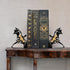 Nichake Metal Dragon Bookends Stoppers Holder Stand for Desk Shelf Cool Dragon Bookends Decorative, Fantasy Dragon