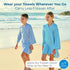 SAMMIMIS Cozy (2-5 Hooded Towels for Kids - Ultra-Soft Turkish Cotton Poncho, Lightweight Wearable Towel - Beach Poncho