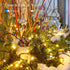 4Pack 160FT 400 8 Upgraded LED Battery Operated Christmas String Lights Outdoor/Indoor, Timer & Modes with Green Wire