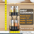 SpaceAid Pull Out Spice Rack Organizer for Cabinet, Heavy Duty Slide Out Kitchen Organizer with Labels, 4.5" W x 10.75"