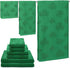 Peryiter 6 Pack Cotton St. Patrick's Day Bath Towels Set Green Clover