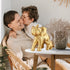 Ylncicn Elephant Statue - Elephant Decor - Mom Gifts - Elephant Gifts for Women - Home Decor Office Bookshelf TV Stand