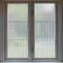 VELIMAX 1/2-Inch Reeded Frosted Glass Window Film, Non-Adhesive Privacy Film, 3D Window Decals for Bathroom Living Room